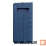 Atveramie maciņi OEM - Flip case for Samsung S10 Luna Book Carbon blue 