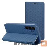 Atveramie maciņi OEM  Flip case for Samsung A54 5G Luna Book Carbon blue 