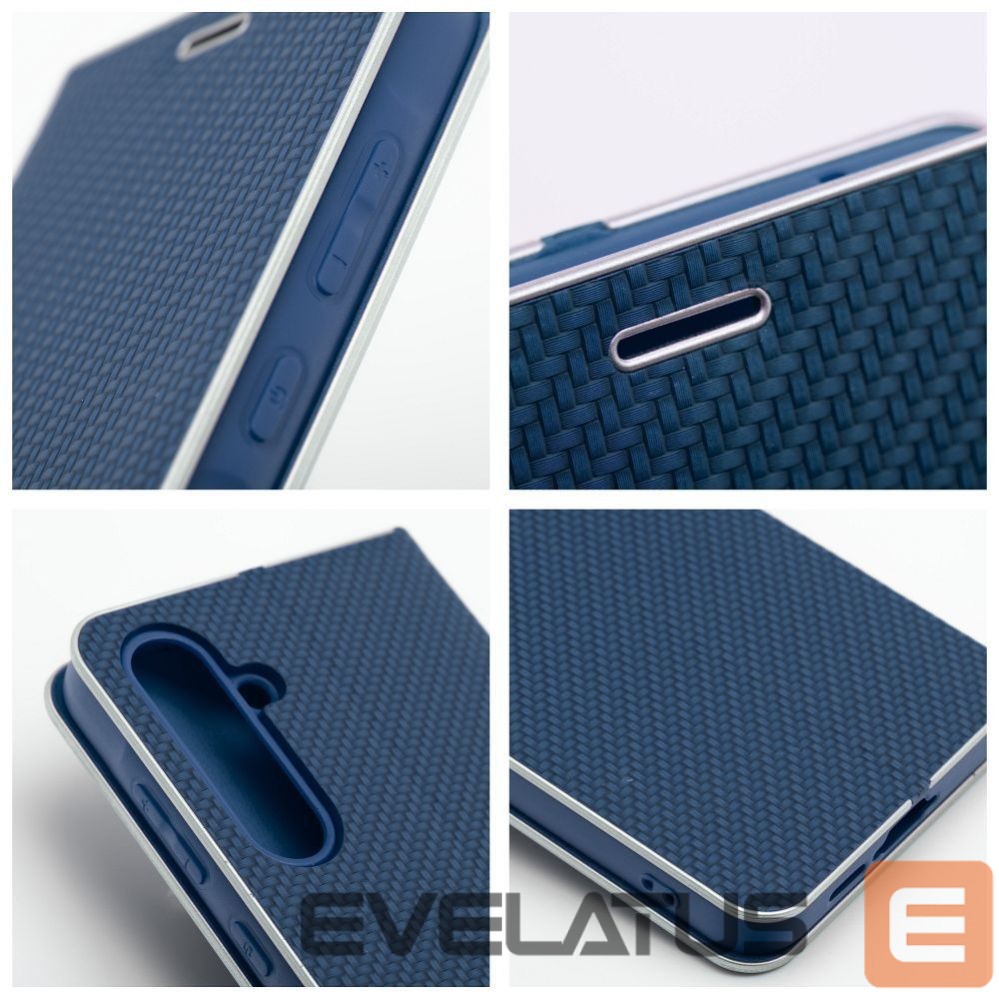 Atveramie maciņi OEM - Flip case for Samsung Xcover 7 Luna Book Carbon blue