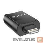 Kabelis Hoco  Adapter OTG USB A to Lightning Hoco UA17 black