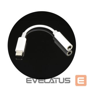 Parveidotājs OEM  Adapter AUX Lightning (male) to Jack 3,5 mm (female) BOX white