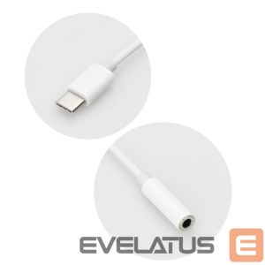 Parveidotājs OEM  Adapter AUX Type C (male) to Jack 3,5 mm (female) white