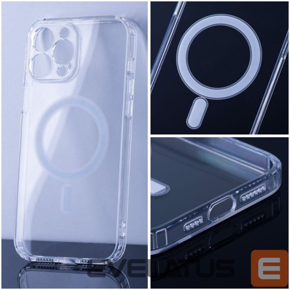 Aizmugurējais vāciņš OEM - Case for Samsung S25 ULTRA Clear Mag Cover (MID) compatible with MagSafe transparent