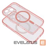 Aizmugurējais vāciņš OEM - Case for Samsung S25 PLUS Clear Mag Cover (STR) compatible with MagSafe pink glitter 