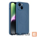 Aizmugurējais vāciņš OEM - Case for iPhone 14 Silicone Mag Cover compatible with MagSafe (camera protection) blue 