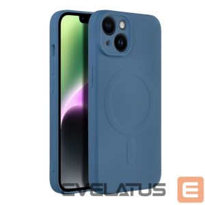 Aizmugurējais vāciņš OEM - Case for iPhone 14 Silicone Mag Cover compatible with MagSafe (camera protection) blue 