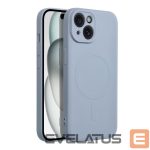 Aizmugurējais vāciņš OEM - Case for iPhone 15 Silicone Mag Cover compatible with MagSafe (camera protection) light blue 