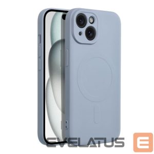 Aizmugurējais vāciņš OEM - Case for iPhone 15 Silicone Mag Cover compatible with MagSafe (camera protection) light blue 
