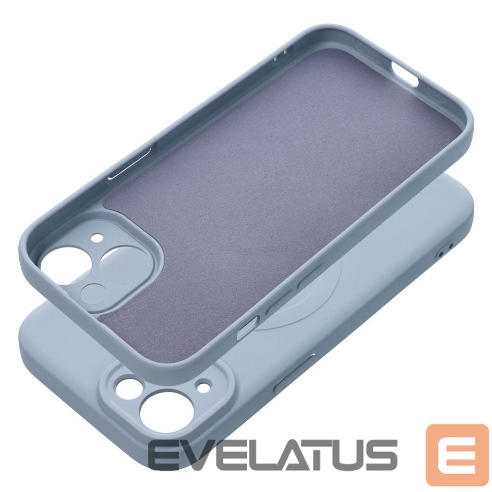 Aizmugurējais vāciņš OEM - Case for iPhone 15 Silicone Mag Cover compatible with MagSafe (camera protection) light blue