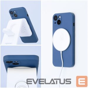 Aizmugurējais vāciņš OEM - Case for iPhone 16 Silicone Mag Cover compatible with MagSafe (camera protection) blue 