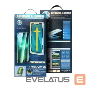 Aizsargstikls OEM - 5D Full Glue Tempered Glass for iPhone 16 Plus black + applicator