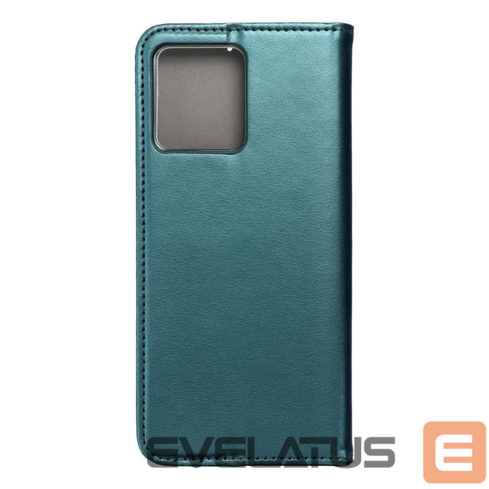 Atveramie maciņi OEM - Flip case for Motorola G84 Smart Magneto dark green