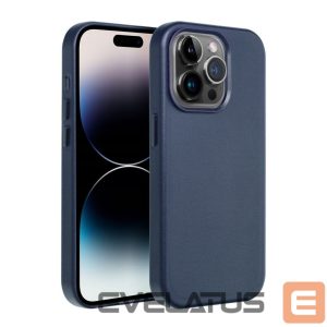 Aizmugurējais vāciņš OEM - Case for Samsung S25 PLUS Leather Mag Cover compatible with MagSafe blue 