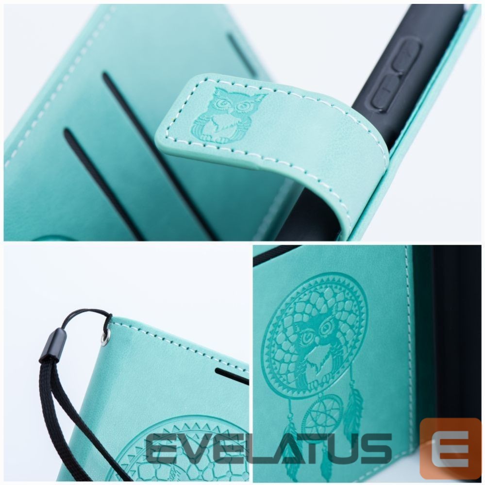 Aizmugurējais vāciņš OEM - Flip case for Samsung S25 Mezzo Book dreamcatcher green