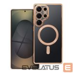 Aizmugurējais vāciņš OEM - Case for Samsung S25 ULTRA Electro Mag Cover compatible with MagSafe gold 