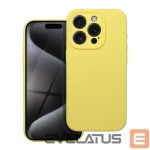 Aizmugurējais vāciņš OEM - Case for iPhone 16 PRO MAX Silicone 2mm yellow 