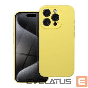 Aizmugurējais vāciņš OEM - Case for iPhone 16 PRO MAX Silicone 2mm yellow 