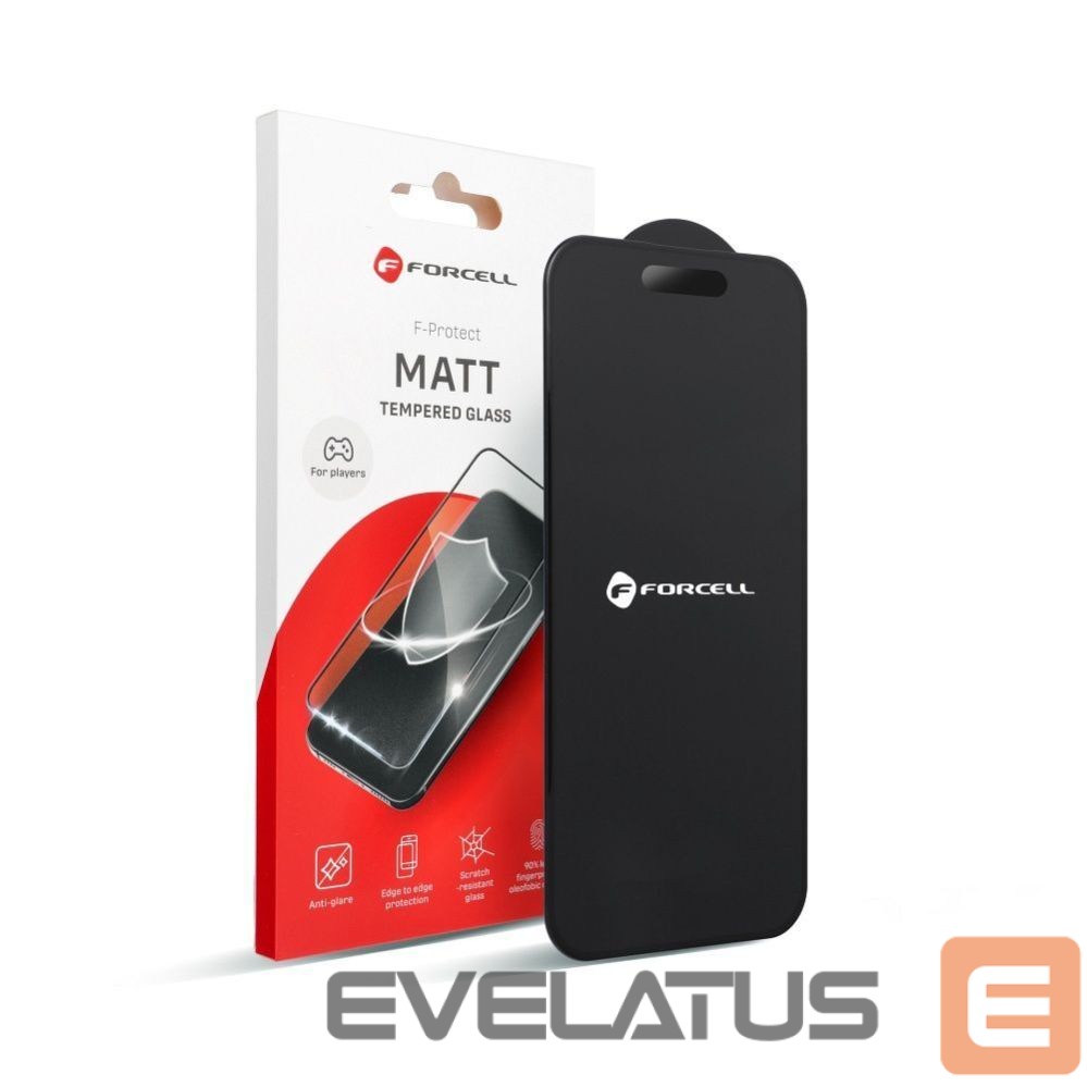 Aizsargstikls Forcell - Tempered glass to iPhone 12 / 12 PRO Forcell Matt Glass black