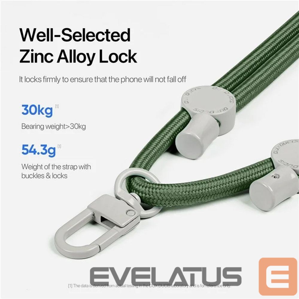 Gredzena turētājs Dux Ducis DUX DUCIS Plaz - cross-body phone strap - green
