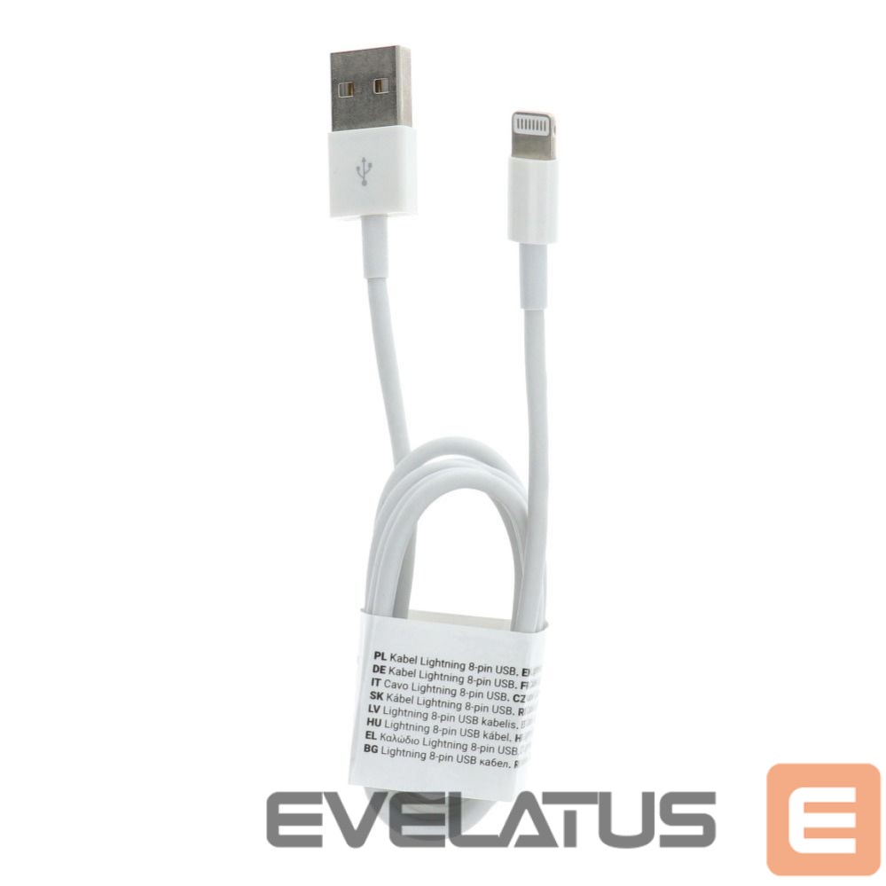 Kabelis OEM Cable USB A to Lightning C601 1 m white