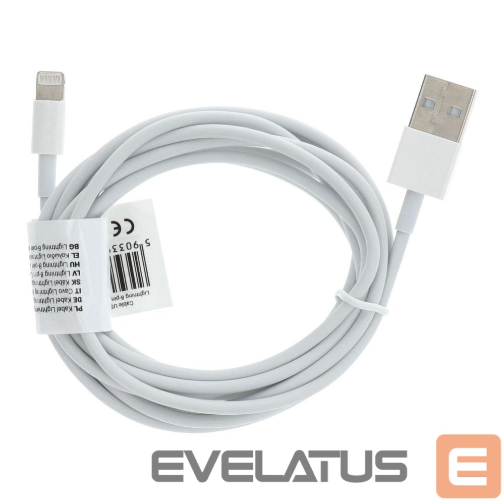 Kabelis OEM Cable USB A to Lightning C602 2 m white