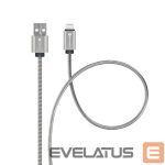 Kabelis Forcell  Cable USB A to Lightning Forcell F-Energy 2,4A 12W Metal 1 m C236 silver 