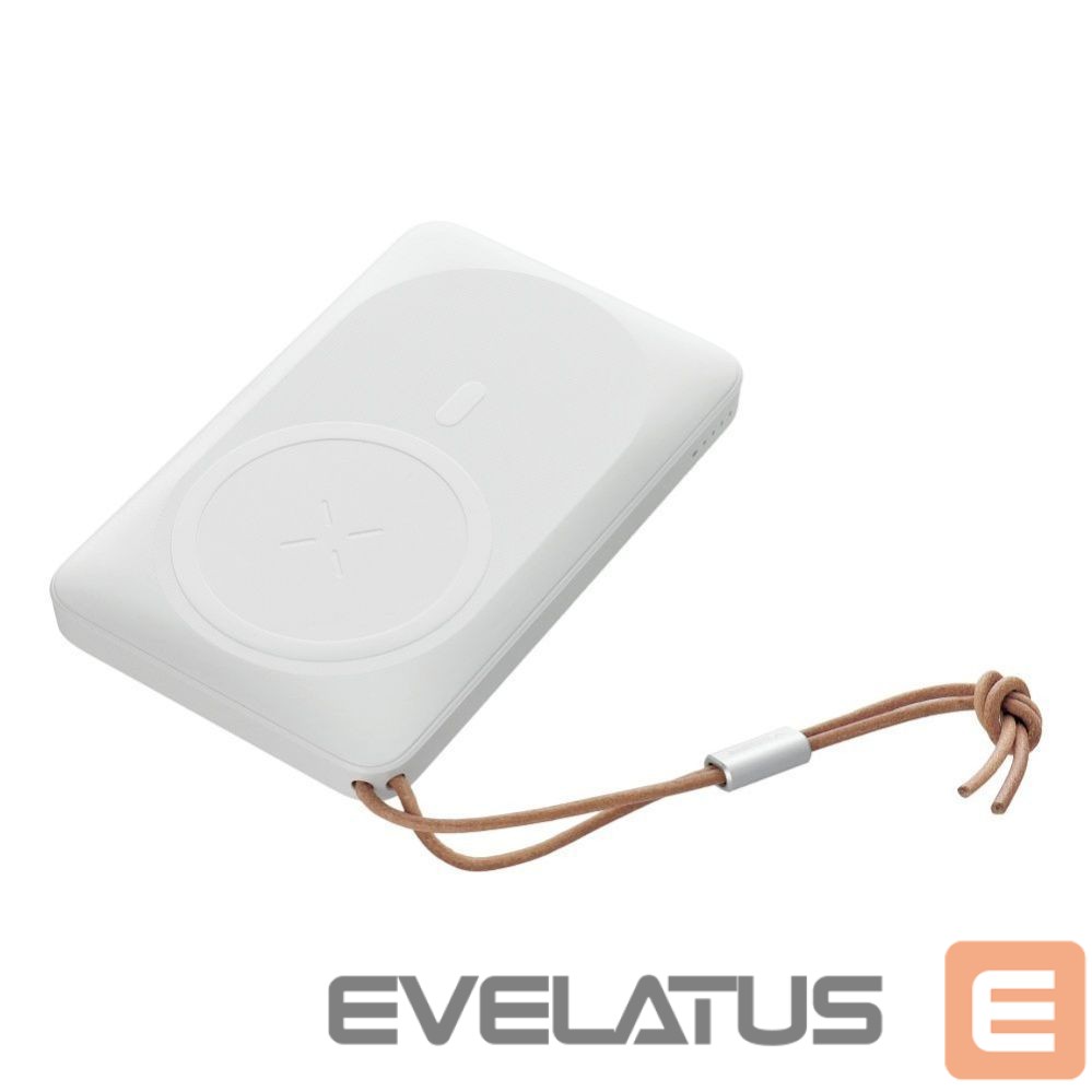 Ārējais akumulators Veger Powerbank compatible with Magsafe Veger MagOn (VP1151 / W1151) PD QC3.0 2A 20W with wireless charging 10000 mAh white