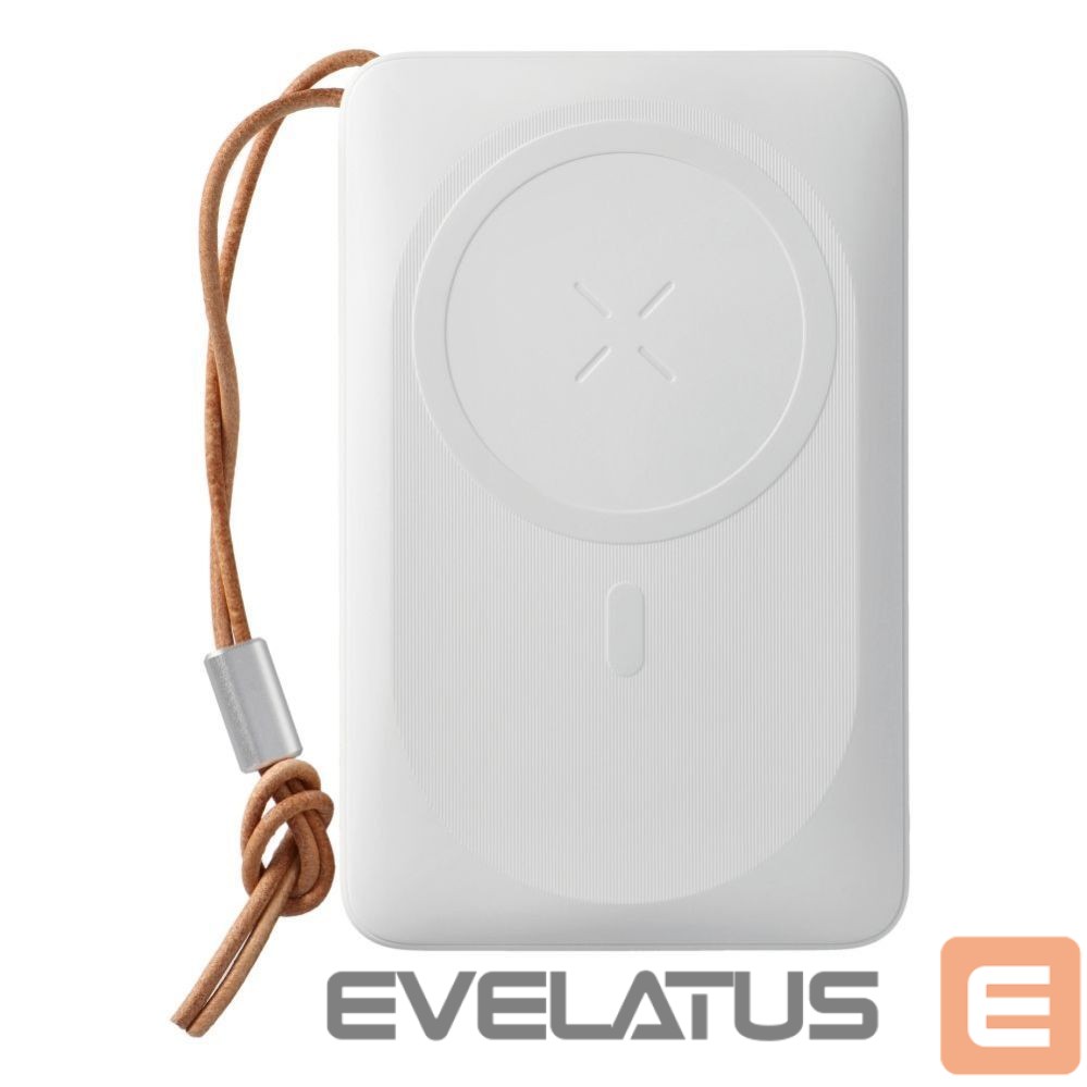 Ārējais akumulators Veger Powerbank compatible with Magsafe Veger MagOn (VP1151 / W1151) PD QC3.0 2A 20W with wireless charging 10000 mAh white