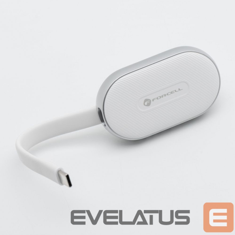 Ārējais akumulators Forcell Powerbank for Apple Watch Forcell F-Energy Mini Power Watch 1A 2,5W 1200 mAh white