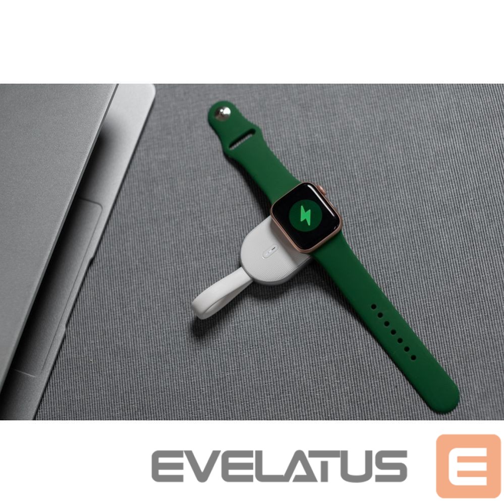 Ārējais akumulators Forcell Powerbank for Apple Watch Forcell F-Energy Mini Power Watch 1A 2,5W 1200 mAh white