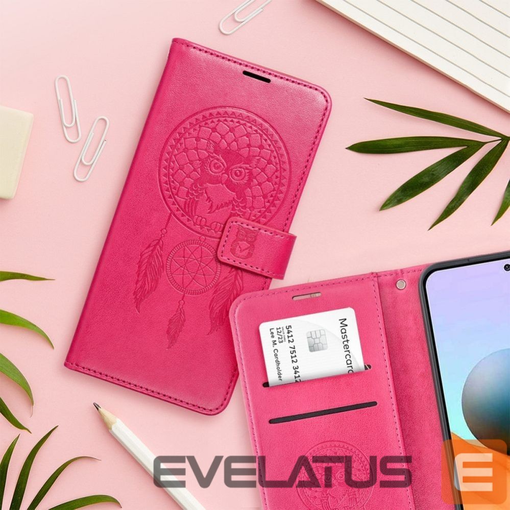 Aizmugurējais vāciņš OEM - Flip case for Samsung A56 5G Mezzo Book dreamcatcher magenta