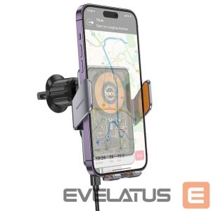 Auto turētājs Hoco  Wireless car phone holder Hoco 15 W air vent HW7 gray 