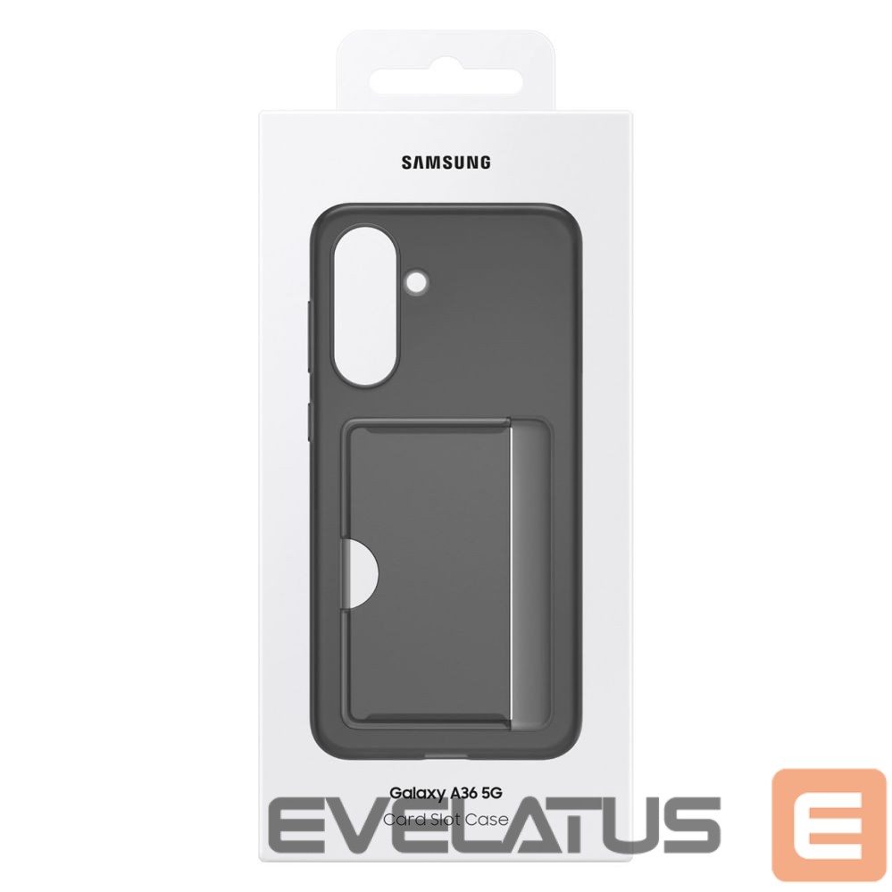 Aizmugurējais vāciņš Samsung - Samsung Card Slot Case EF-OA366TBEGWW with Card Slot for Samsung Galaxy A36 5G - Black