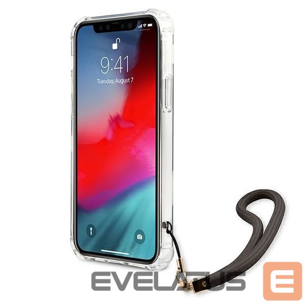 Aizmugurējais vāciņš Guess Guess Marble Collection iPhone 12 / iPhone 12 Pro Case - Gray
