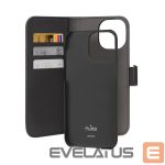 Aizmugurējais vāciņš Puro  Puro Wallet Detachable MagSafe 2in1 PU Leather Case with Flap and Wallet for iPhone 15 Pro - Black 