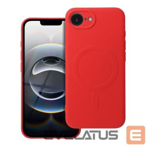 Aizmugurējais vāciņš OEM - Case for iPhone 16e Silicone Mag Cover compatible with MagSafe (camera protection) red 