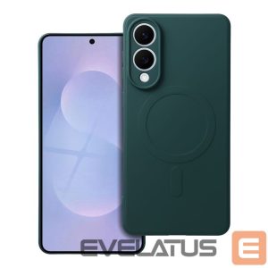 Aizmugurējais vāciņš OEM - Case for Samsung S25 EDGE Silicone Mag Cover compatible with MagSafe (camera protection) dark green 