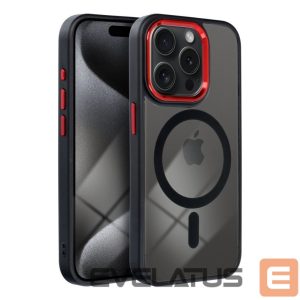 Aizmugurējais vāciņš OEM - Case for iPhone 13 Color Edge Mag Cover compatible with MagSafe black-red 