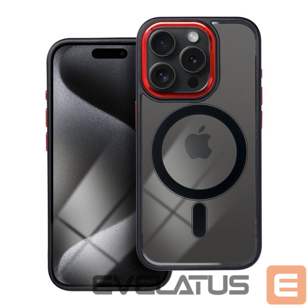 Aizmugurējais vāciņš OEM - Case for iPhone 13 Color Edge Mag Cover compatible with MagSafe black-red