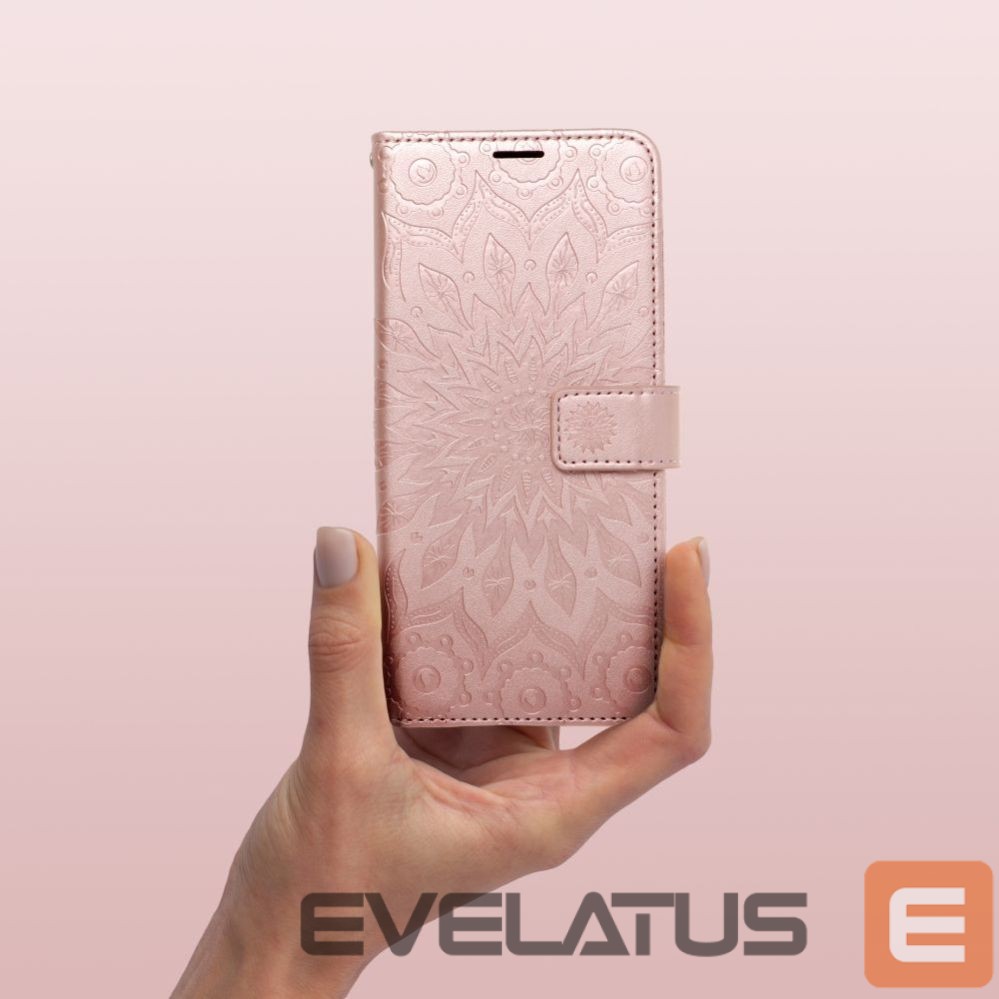 Aizmugurējais vāciņš OEM - Flip case for Samsung A06 Mezzo Book mandala rose gold