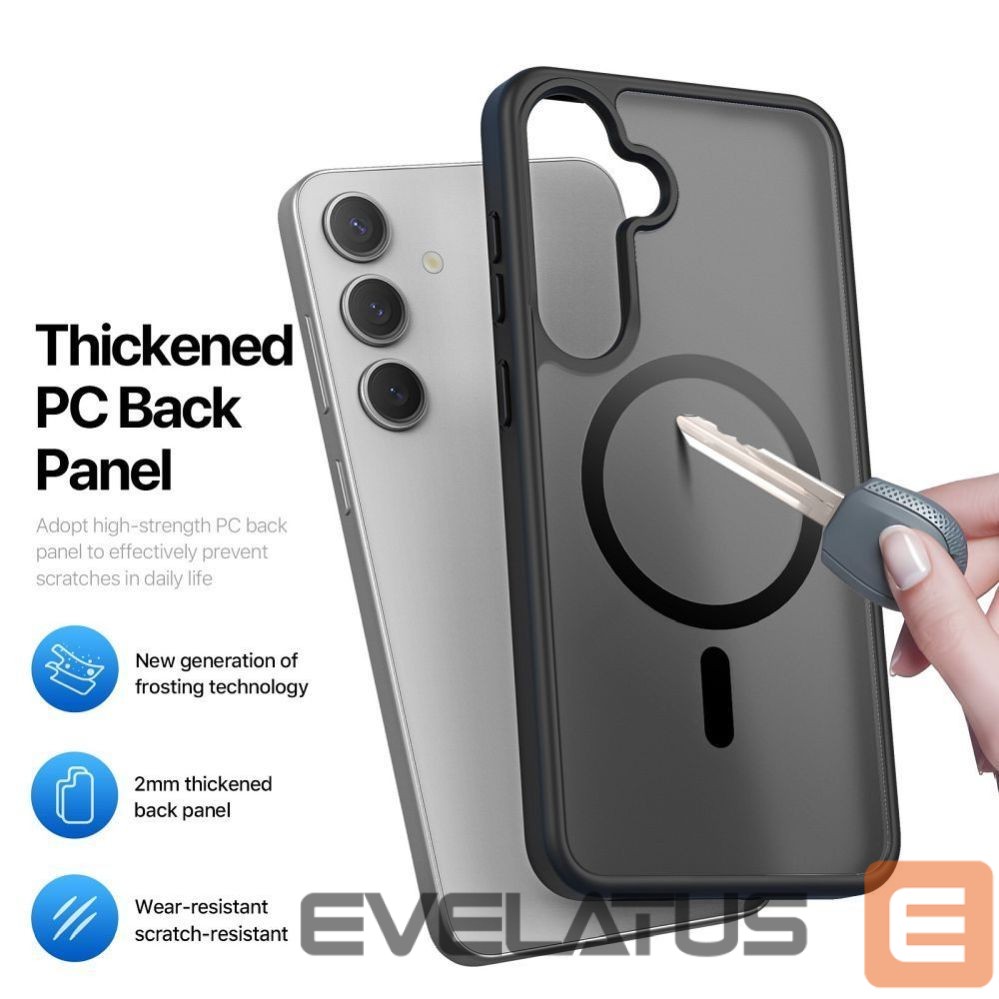 Aizmugurējais vāciņš Dux Ducis - DUX DUCIS case YIND compatible with MagSafe for SAMSUNG S25 Plus black