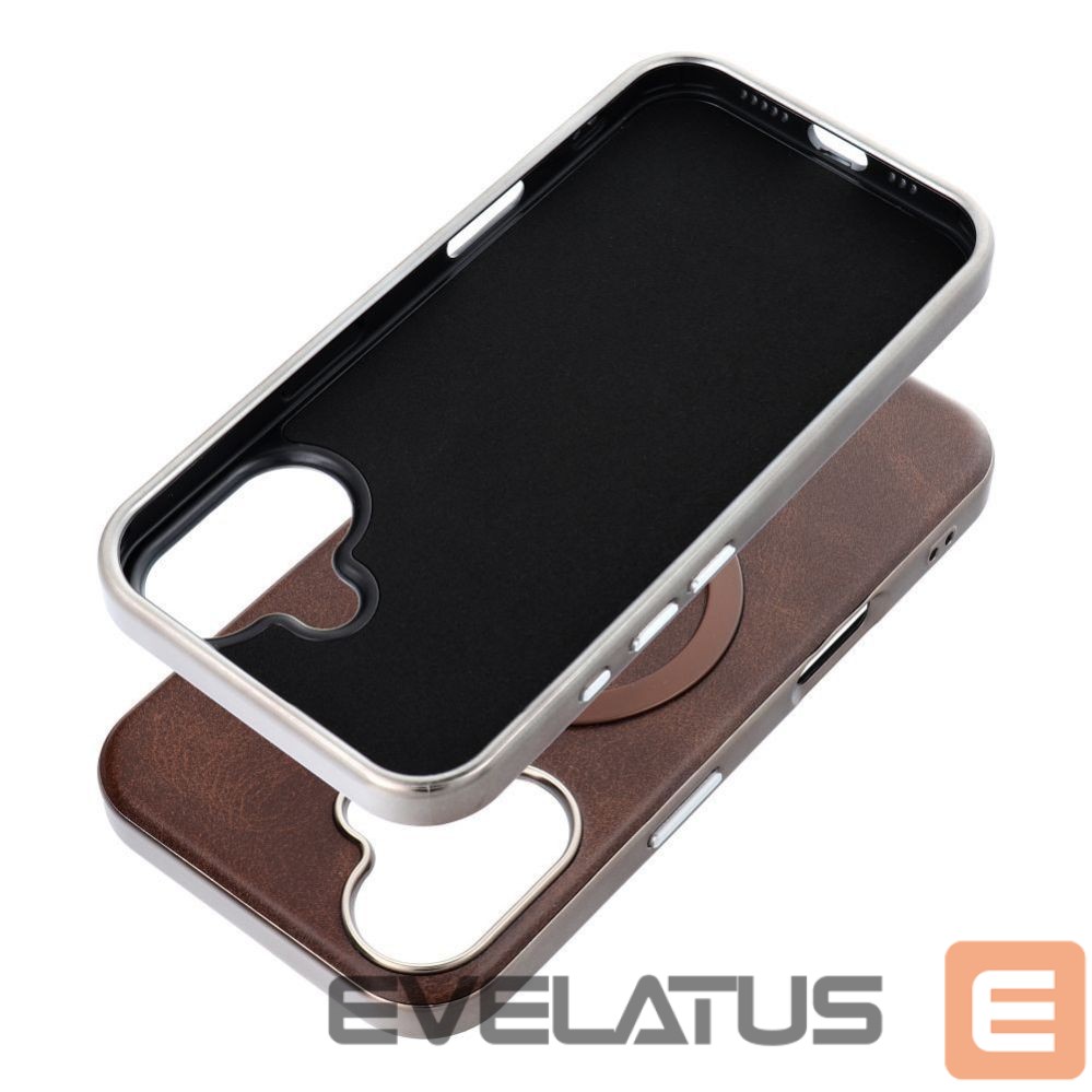 Aizmugurējais vāciņš OEM - Case for iPhone 13 Gentleman Mag Cover compatible with MagSafe brown