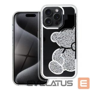 Aizmugurējais vāciņš OEM - Case for iPhone 17 Pro Max / 18 Pro Max (low camera edge) Teddy Bear silver 