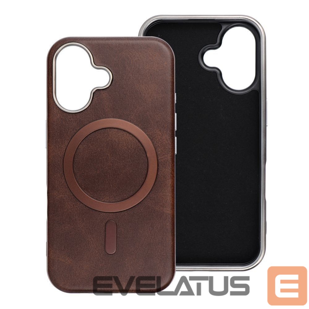 Aizmugurējais vāciņš OEM Case for iPhone 17 AIR Gentleman Mag Cover compatible with MagSafe brown