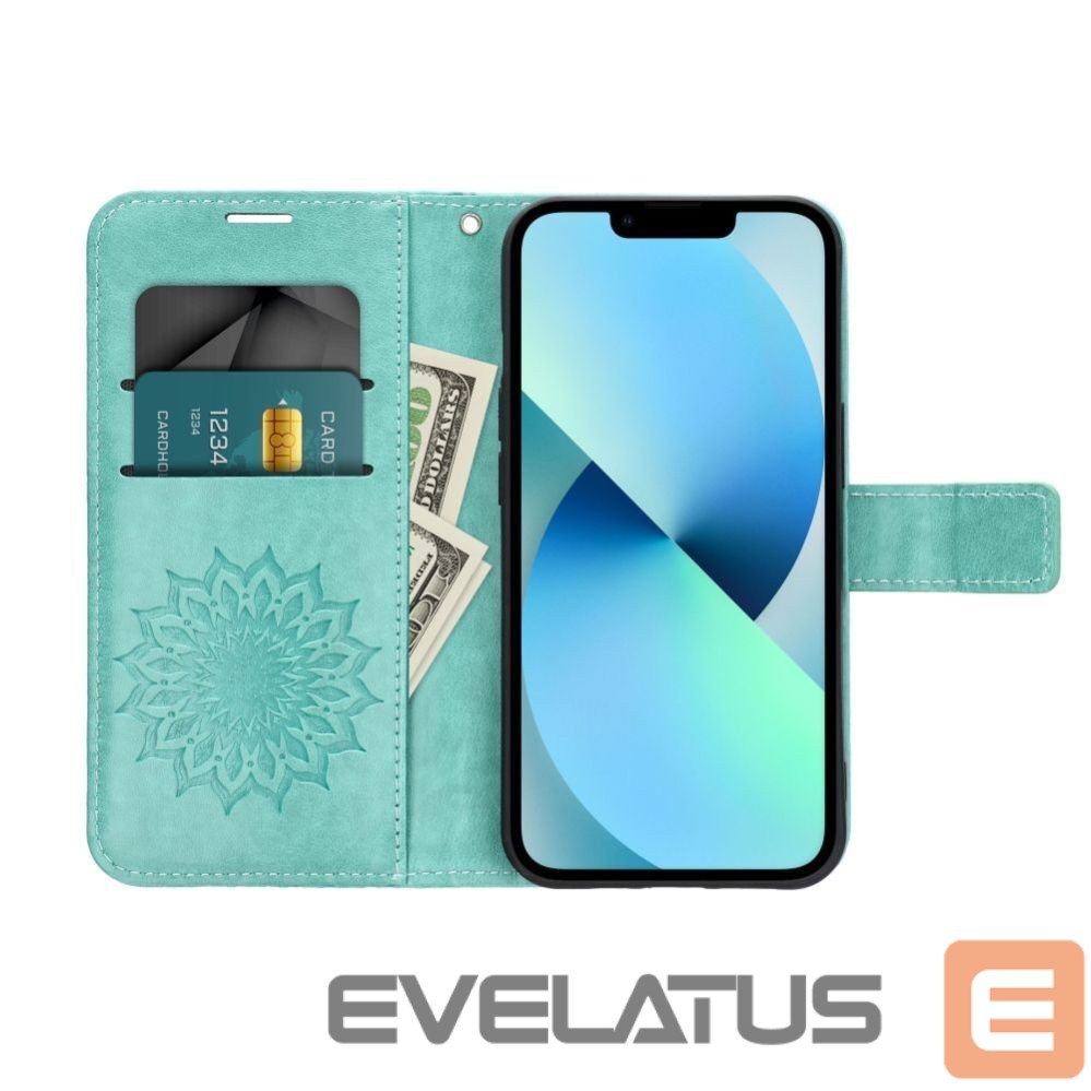 Aizmugurējais vāciņš OEM - Flip case for iPhone 7 / 8 / SE 2020 / SE 2022 Mezzo Book mandala green