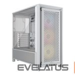 Datoru korpusi Corsair  PC Case | Frame 4000D RS ARGB Modular | White | Mid-Tower | Power supply included No 