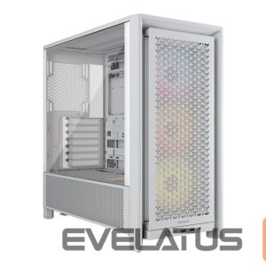 Datoru korpusi Corsair  PC Case | Frame 4000D RS ARGB Modular | White | Mid-Tower | Power supply included No 