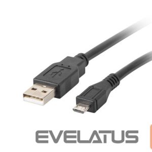Kabelis Lanberg  Micro USB to USB Type-A 2.0 Cable, 1 m | CA-USBM-10CC-0010-BK | Micro USB to USB Type-A 
