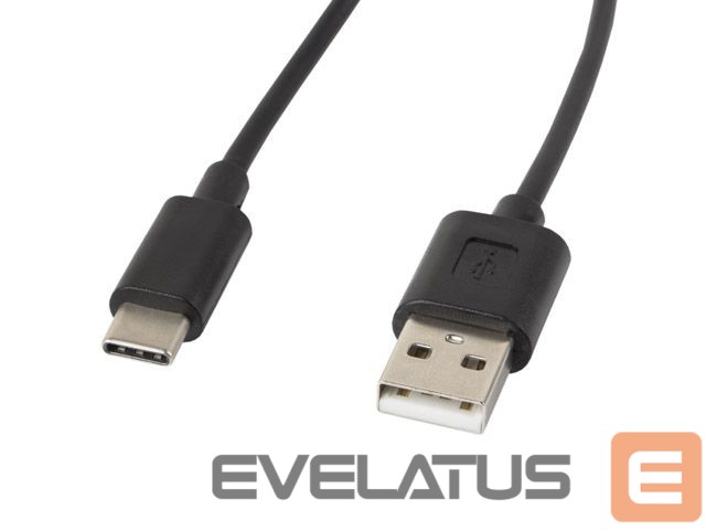 Kabelis Lanberg USB Type-A to USB Type-C 2.0 Cable, 1.8 m | CA-USBO-10CC-0018-BK | USB Type-A to USB Type-C