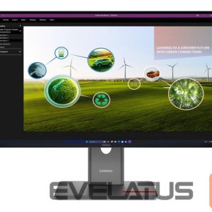 Monitors Lenovo  ThinkVision | P27Q-40 | 27 " | IPS | 16:9 | 120 Hz | 4 ms | 350 cd/m² | HDMI ports quantity 1 | Eclipse black | Warranty 36 month(s) 